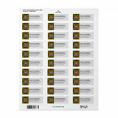 Étiquette Clan MacMillan Tartan (Feuille entière)