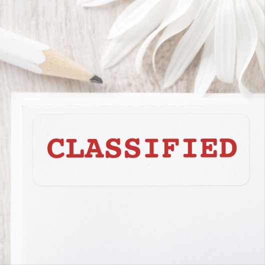 Étiquette classé (En situation)