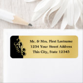 Étiquette Classe de 2018 Noir et Or Graduation (En situation)