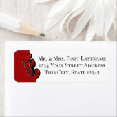 Étiquette Classe de 2019 Red Graduation (En situation)