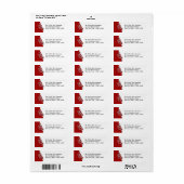 Étiquette Classe de 2022 Couleur de Graduation modifiable (Feuille entière)