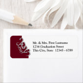 Étiquette Classe de 2023 Couleur de Graduation modifiable (En situation)