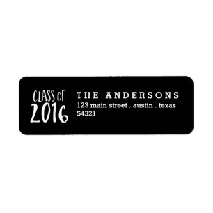 Étiquette Classe de l'étiquette de adresse 2016 de