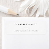 Étiquette Classic Look Modèle Simple Chic Adresse de retour (En situation)