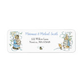 Étiquette Classic Peter le lapin Adresse Baby shower (Devant)