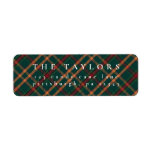 Étiquette Classic Plaid Christmas Retours Adresse<br><div class="desc">Offrez-vous un style de vacances intemporel grâce à notre collection de Noël classique avec un design traditionnel rouge et vert plaid. Parfaits pour répandre des réjouissances festives, ces créations évoquent la chaleur et la nostalgie, ce qui les rend idéales pour les cartes, les invitations et la décoration saisonnière. Personnalisez chaque...</div>