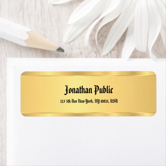 Étiquette Classic Vieux Style Script Texte Police Modèle Chi (En situation)