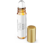 Étiquette classique à rouleaux de parfum blanc