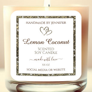 Étiquette classique de produits blancs Parties sci