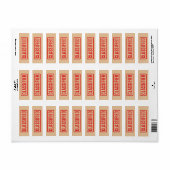 Étiquette Classique Empilé (Feuille entière)