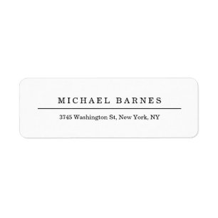 Étiquette Classique Professionnel Minimaliste Plain Élégant
