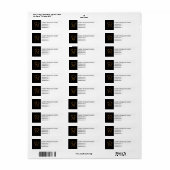 Étiquette Classy Chiropractor Bulk Return Adresse Labels (Feuille entière)