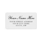 Étiquette Classy Light Silver Return Address Labels (Devant)
