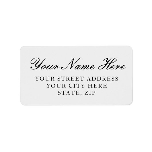 Étiquette Classy Light Silver Return Address Labels (Devant)