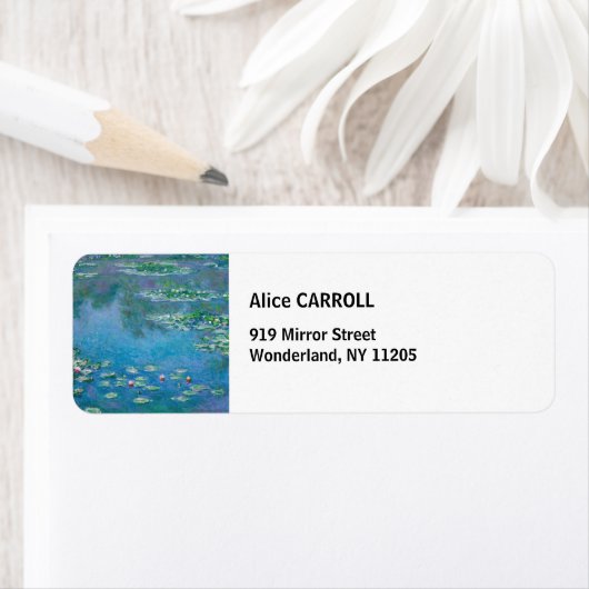 Étiquette Claude Monet (En situation)