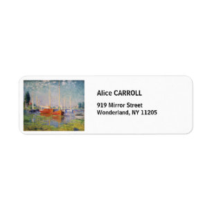 Étiquette Claude Monet - Argenteuil