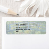 Étiquette Claude Monet - Eau Lily étang, Harmonie verte (En situation)