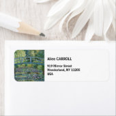 Étiquette Claude Monet - Eau Lily étang, Harmonie verte (En situation)