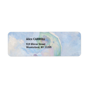 Étiquette Claude Monet - Femme avec Parasol face à gauche