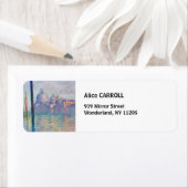 Étiquette Claude Monet - Grand Canal, Venise (En situation)