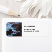 Étiquette Claude Monet - Les Rochers à Belle-Ile, Côte sauva (En situation)