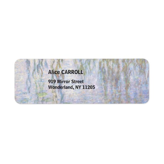 Étiquette Claude Monet - Lys d'eau (Devant)