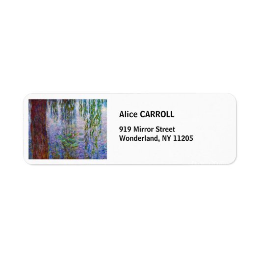 Étiquette Claude Monet - Nymphéas (Devant)