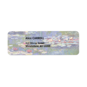 Étiquette Claude Monet - Nymphéas / Nénuphars