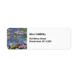 Étiquette Claude Monet - Nymphéas / Nymphéas
