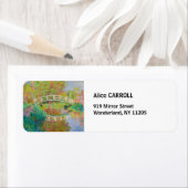 Étiquette Claude Monet - Pont Japonais, Giverny (En situation)