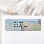 Étiquette Claude Monet - Promenade Cliff à Pourville (En situation)