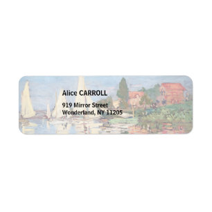 Étiquette Claude Monet - Régates à Argenteuil
