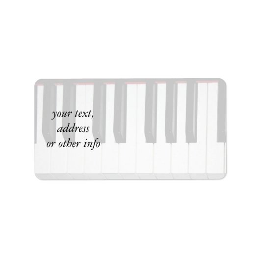 Étiquette Clavier d'organe (Devant)