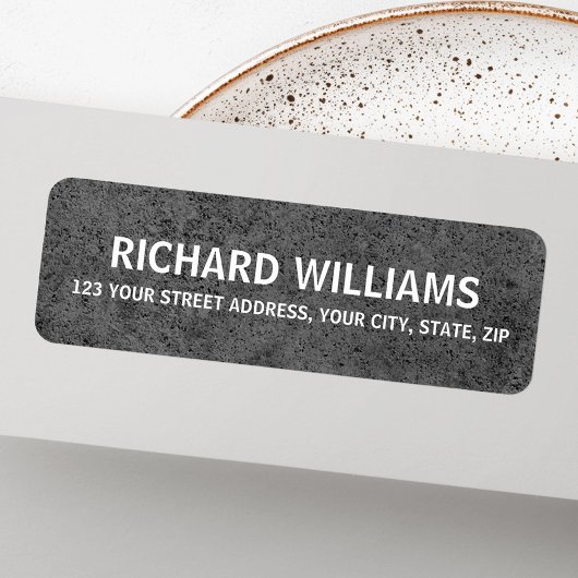 Étiquette Clavier industriel foncé masculin adresse de retou