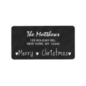 ÉTIQUETTE CLAVIER MERRY HOLIDAY GREETING (Devant)