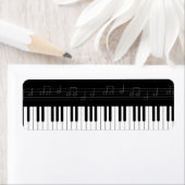 Étiquette Clavier pour piano (En situation)