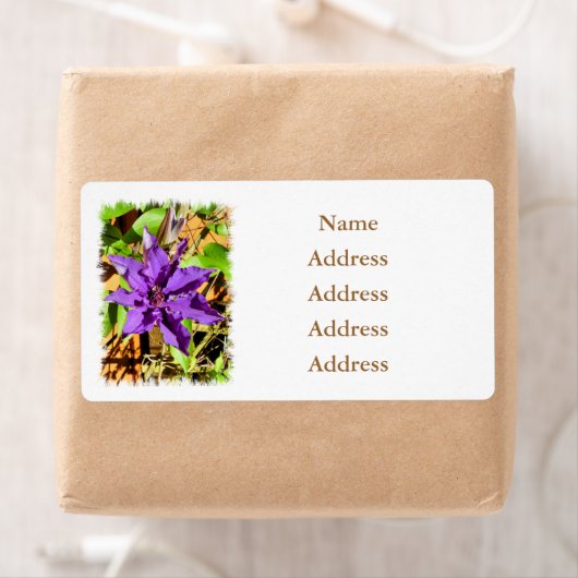 ÉTIQUETTE CLEMATIS (En situation)