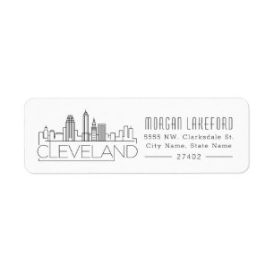 Étiquette Cleveland a stylisé l'horizon
