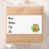 Étiquette Clipart de taupe (En situation)