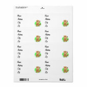 Étiquette Clipart de taupe (Feuille entière)