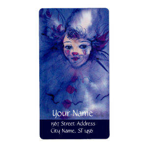 ÉTIQUETTE CLOWN DANS PURPLE