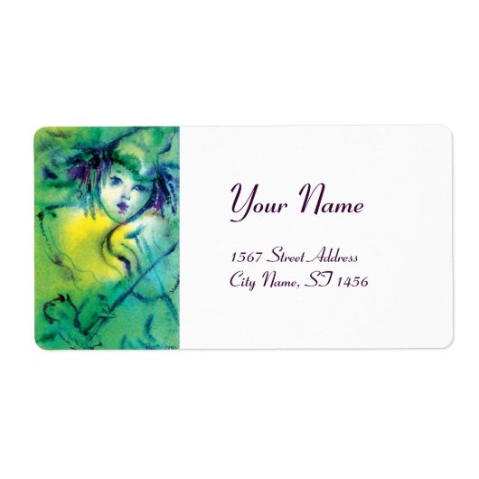 ÉTIQUETTE CLOWN EN VERT (Devant)