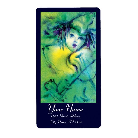 ÉTIQUETTE CLOWN EN VERT (Devant)