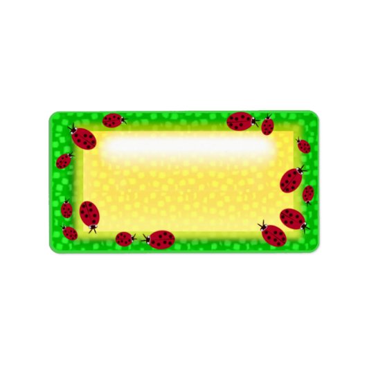 Étiquette cluster ladybug (Devant)