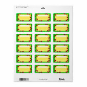 Étiquette cluster ladybug (Feuille entière)