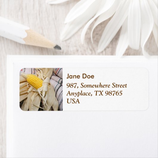 Étiquette Cob de maïs (En situation)