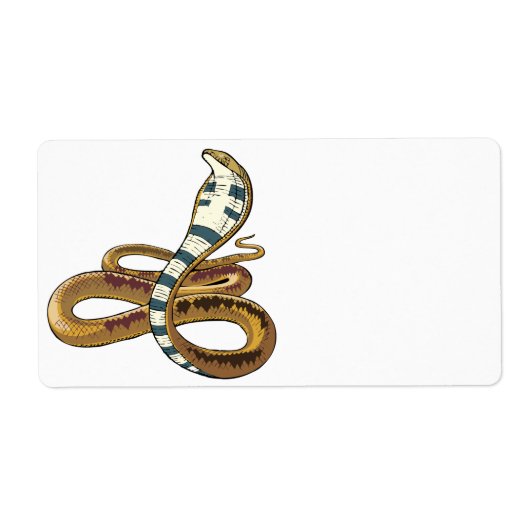 Étiquette cobra (Devant)