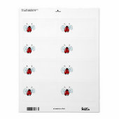 Étiquette Coccinelle (Feuille entière)