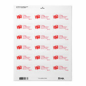 Étiquette Cochon chinois de zodiac (Feuille entière)