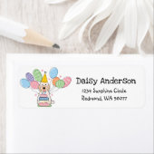 Étiquette Cockapoo Cavapoo Anniversaire Partie Adresse de re (En situation)